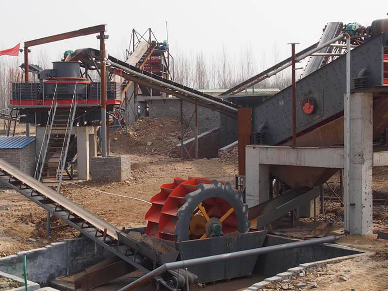 sand making plant flow and machine